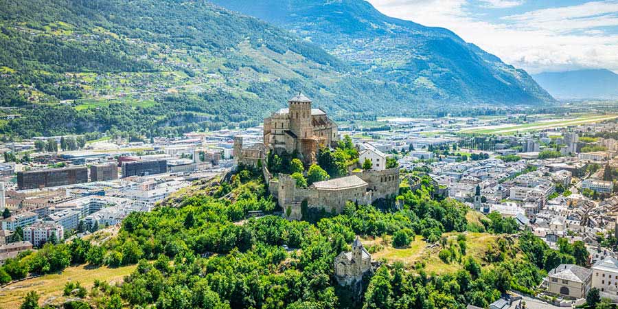 Touring picturesque Sion and its hilltop fortresses