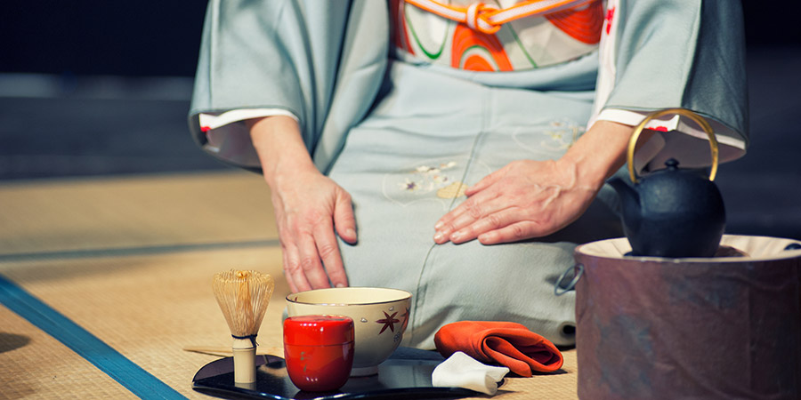 A traditional tea ceremony. 